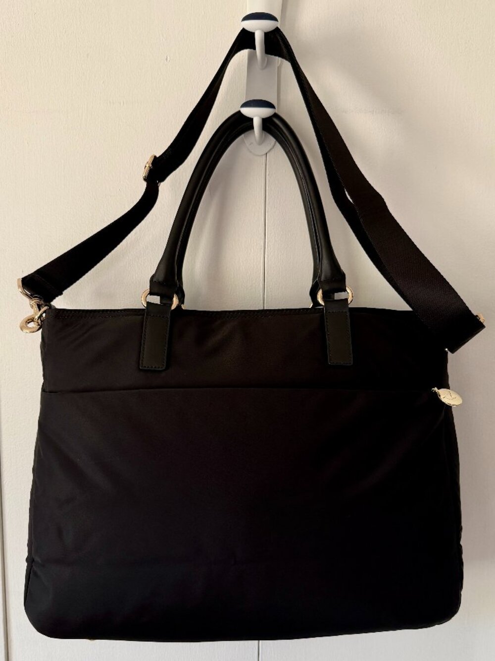 Lo & Sons Brookline Laptop Tote - Black Nylon